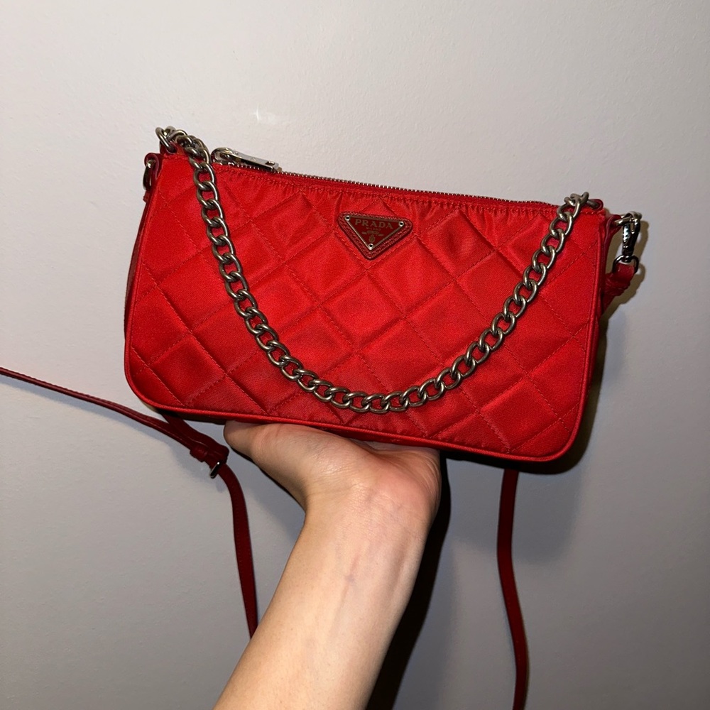 Red Prada Quilted Bag